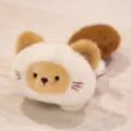 Leuke pluche kat wasbeer magnetische koelkast sticker zachte pop schattig dier speelgoed - Kat / 11cm