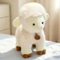 White standing cute plush sheep toy, soft lamb doll stuffed animal for birthday gift variant. - White / 23cm