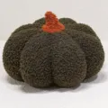 Dark green plush pumpkin toy, cute autumn decor stuffed pillow, soft toy ornament. - Dark Green / 10cm Pendant