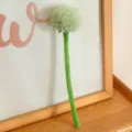 Green plush flower variant, cute potted plant toy, soft fabric home desktop decoration. - 25cm Green Dandelion