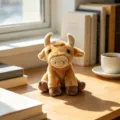 Cute brown plush bull toy, soft stuffed animal doll for kids, cozy room decor ornament. - 15cm / Ox