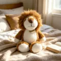 Simpatico giocattolo di peluche di leone simulato per bambini morbida bambola regalo - Leone