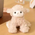 Süßes kleines Schaf Plüschtier sitzende Lamm Puppe weiches Stofftier Geschenk für Kinder - 17cm / Gelb