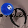 Cute blue pool ball plush headband plushie cartoon hair hoop for girls and kids daily wear. - No. 2 Ball Style