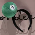Cute billiard ball plush headband for women and girls, soft fabric cartoon hair hoop accessory. - No. 6 Ball Style