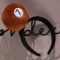 Cute plush billiard ball headband for women and girls, soft stuffed 7 ball hair hoop accessory. - No. 7 Ball Style