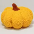 Yellow plush pumpkin toy cute throw pillow simulation stuffed doll room decor item. - Yellow