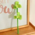 Plush simulation flower stem toy green potted ornament home decor cute fabric plushie - 30cm Green Orchid