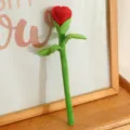 Plush rose flower toy simulated stuffed plant doll home room decoration gift cute aesthetic - 25cm Red Rose
