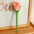 Plush tulip flower toy variant, cute fabric flower arrangement home decor gift doll. - 25cm Pink Tulip