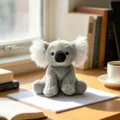 Cute gray koala plush toy with fluffy white ears, soft stuffed animal doll for kids soothing. - 15cm / Koala