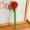 Plush tulip flower toy red fabric botanical doll cute home decor room desktop ornament gift - 25cm Red Tulip