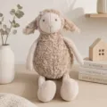 Cute beige plush sheep toy long leg lamb stuffed animal soft doll for kids birthday gift. - 30cm / Beige