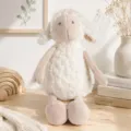 Cute cartoon long-legged sheep plush toy soft lamb doll soothing children birthday gift - 30cm / White