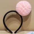 Rosa Plüsch Basketball Haarreif, süßer flauschiger Haarreif Neuheit Party Haarschmuck. - Mädchenhaft Rosa - Basketball Stil