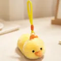 Yellow cute chick plush keychain, soft stuffed animal bag charm pendant for kids daily use. - Chicken