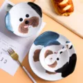 Leuke schattige hond keramische servies set kom bord lepel variant voor in de keuken. - Lepel / Mops