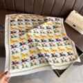Élégant foulard carré en soie avec imprimé cheval et flamme, tour de cou tendance pour femmes. - FG338-3