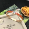 Oro Rosa - Bracciale Cuore Vuoto Arancione