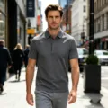 Men summer short sleeve polo shirt breathable casual slim fit lapel top for daily wear. - S / Tops / Dark Gray