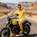 Camisa de manga corta de lino retro para hombre con dos bolsillos, parte superior casual de verano. - S / Tops / Amarillo