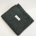 Cozy soft knitted winter scarf in stylish dark green, warm solid color neck wrap for women. - Dark Gray / 170cm