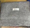 Grey knit winter scarf soft warm cozy casual fashion solid color stylish unisex neck warmer - Light Gray / 170cm