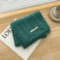 Avocado Green Knit Scarf Thick Warm Winter Cable Knit Scarf Casual Variant Color Style - Green / 170cm