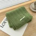 Avocado Green Knitted Scarf Thickened Warm Winter Cable Knit Scarf for Women - Army Green / 170cm