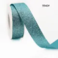 Cinta brillante azul con purpurina para envolver regalos, ramos de flores y decoración DIY - Estilo Cerceta (9940#) / Ancho 10mm x Largo 45m