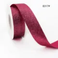 Dunkelrosa Glitzerband Rolle glitzernde Stoffborte fuer Geschenkverpackung Bastelarbeiten - Dunkelrosa Stil (8317#) / Breite 10mm x Länge 45m