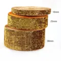 Gold glitter elastic ribbon roll, 10mm 25mm 38mm width for DIY hair accessories and sewing. - 09 Width 1cm Length 5 Yards Per Roll