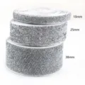 Silver glitter elastic ribbon webbing 10mm 25mm 38mm DIY hair accessory sewing garment trim - 11 Width 1cm Length 5 Yards Per Roll