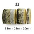 Glitter flocking ribbon set, multi-size sparkly trim for DIY crafts and hair accessories. - 33 Width 1cm Length 5 Yards Per Roll