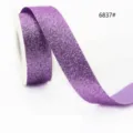 Lila Glitzerband Rolle zum Geschenke verpacken, Blumenarrangements und DIY Bastelarbeiten Dekor. - Violetter Stil (6837#) / Breite 10mm x Länge 45m