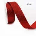 Rote Glitzer-Bandrolle für Geschenkverpackung, Blumenverpackung und DIY-Basteldekoration. - Roter Stil (5720#) / Breite 10mm x Länge 45m