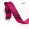 Heißes pinkes Glitzerband Rolle für Geschenkverpackung Hochzeitsdekoration und Basteln. - Magenta Stil (5615#) / Breite 10mm x Länge 45m