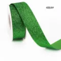 Gruenes Glitzerband-Rollen fuer Geschenkverpackung, Feiertagsdekoration und Basteln. - Grüner Stil (4864#) / Breite 10mm x Länge 45m