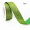 Grüne Glitzerband-Rolle als Variante für Geschenkboxen, Blumenverpackung und DIY-Deko. - Hellgrüner Stil (4660#) / Breite 10mm x Länge 45m
