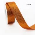 Oranger Glitzerband-Rollen für Geschenkverpackung, Blumen und Basteln. Artikel SKU. - Orangener Stil (4257#) / Breite 10mm x Länge 45m