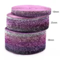 Glitter elastic ribbon purple gradient sewing DIY hair accessories craft 10 25 38mm - Style 39 - Gradient Purple / 1cm Wide * 5 Yards/Roll