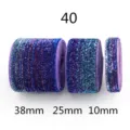Glitter elastic ribbon set in multiple widths for DIY hair bows, clothing accessories and crafts. - Style 40 - Vibrant Purple / 1cm Wide * 5 Yards/Roll