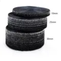 Black glitter elastic ribbon trim set in 10mm, 25mm, 38mm widths for DIY crafts. - 45 Width 1cm Length 5 Yards Per Roll / Black