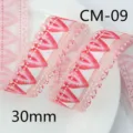 Pink strawberry lace ribbon 30mm wide DIY hair bow accessories craft trim material cute style - Romantic Lace Strawberry Style (CM-09)