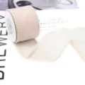 Beige transparente Schleife mit Bogenkante für Geschenke, Hochzeit und DIY Handwerk. - Breite 1cm Länge 9m/Rolle / Hautfarben