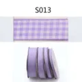 Nastro a quadri viola per confezioni regalo, lavoretti fai da te e bellissime scatole. - Larghezza 6mm, Lunghezza 5 Yard / Viola (S013)