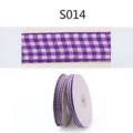 Nastro a quadri viola e bianco per confezioni regalo, fai da te, fiocchi e decorazioni. - Larghezza 6mm, Lunghezza 5 Yard / Viola Chiaro (S014)