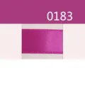Einfarbiges, einseitiges Satinband aus Polyestergewebe für DIY-Schleifen und Geschenke. - Magenta Stil (0183) / Modell 0183 - 10 Yards