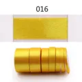 Solid yellow satin ribbon for gift wrapping, wedding decoration, baking and craft projects. - Style 016 (Width 6mm)