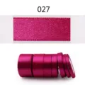Solid color satin ribbon polyester gift wrapping ribbon roll for wedding party decor 027 - 6mm (25 Yds/Roll) / Rose Red
